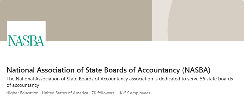 The Fraudulent NASBA LlinkedIn Page
